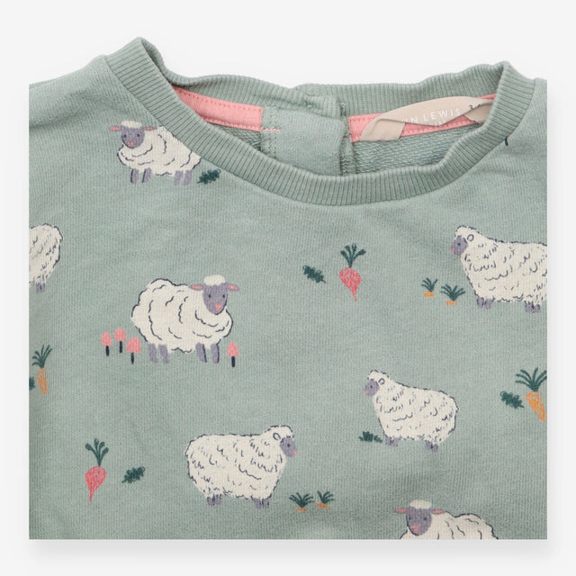 Green Sheep Sweater