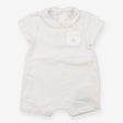 Romper grey stripe elephant pocket