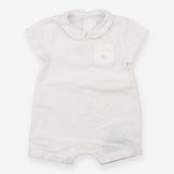 Romper grey stripe elephant pocket