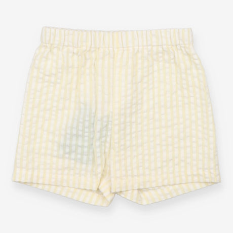 Shorts yellow and white striped