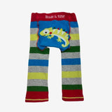 Neon chameleon knit leggings