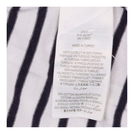 Breton Striped Cotton Modal Top Navy UK 14