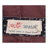 Skirt Dusky Purple Cotton Casual Pockets Knee Abov