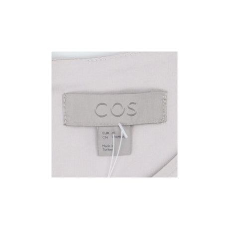 Trapeze Pocket Dress Light Grey Cotton
