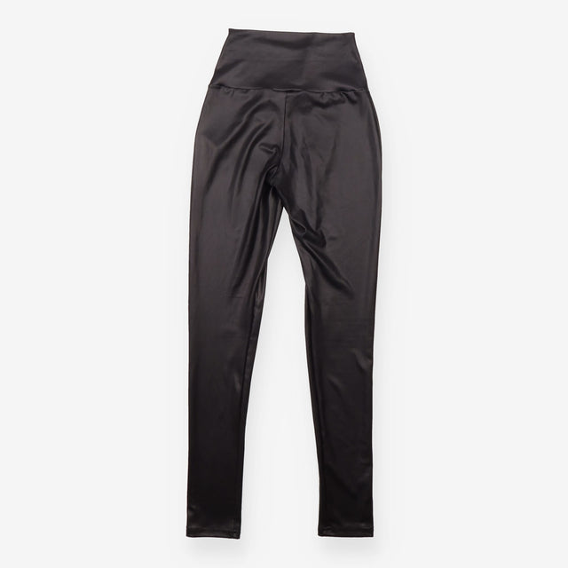 Black Faux Leather High Waisted Leggings