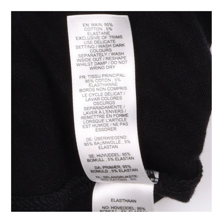 Maternity Joggers Black Cotton Stretch Drawstring 