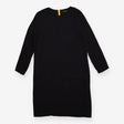 Jaeger Black A‑Line Dress with Yellow Back Zip