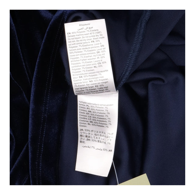 Seraphine Luxe Navy Blue Velvet Wrap Maternity Nur