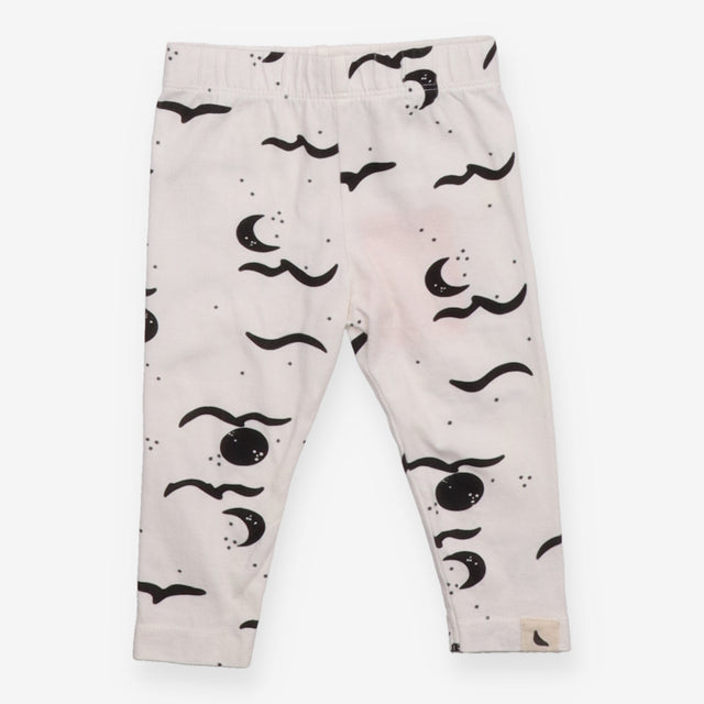 Leggings white black sky 