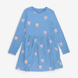 Dress LS Blue Tulips