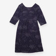 Navy Polka Dot 3/4 Sleeve Maternity Dress