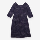 Navy Polka Dot 3/4 Sleeve Maternity Dress