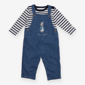 Dungaree set denim Peter Rabbit and T-shirt long s