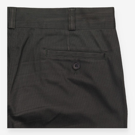 Reiss Dark Charcoal Pinstripe Tailored Smart Trous