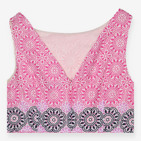 Sundress Pink Print Midi Dress