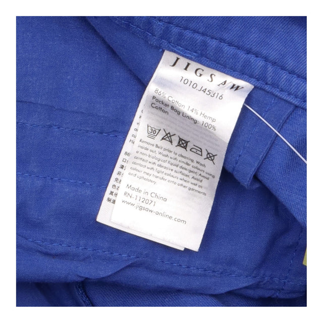 Cobalt Royal Blue 86% Cotton 14% Hemp High Waist U