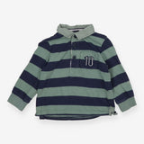 Rugby Shirt Green and Blue Stripe 10
