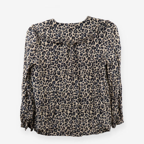Whistles Cheetah Print Collar Shirt Blouse Leopard