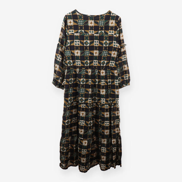 Dearling Dress Folky Quilt Onyx