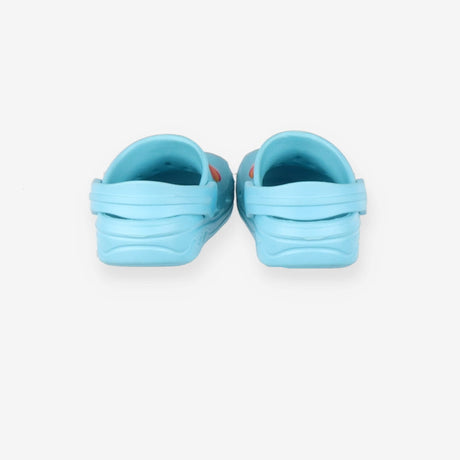 Shoes clogs blue with butterflies