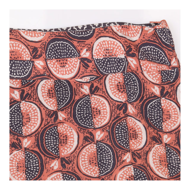 Skirt Midi Fig Fruit Print A Line Viscose