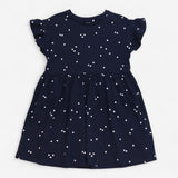 Dress Short Sleeve Navy Hearts