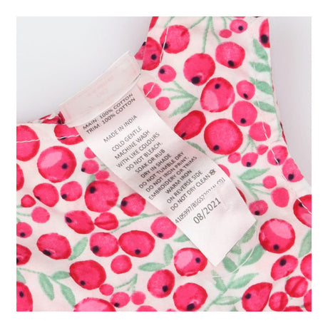 Frill Woven Romper Pink Berry