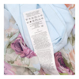 Light Blue Floral Ruffle Tiered Maternity Maxi Dre