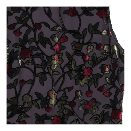 Silk Blend Floral Velvet Devoré Maxi Dress