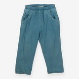 Pull on trousers cord blue floral lining