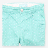 Trousers green spotted 