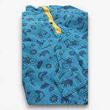 Snuggle Fleece Blue with Farmyard Print