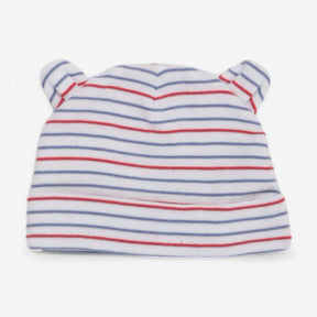 Baby Hat Red & Blue Striped