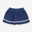 Skort Blue with Daisy Trim