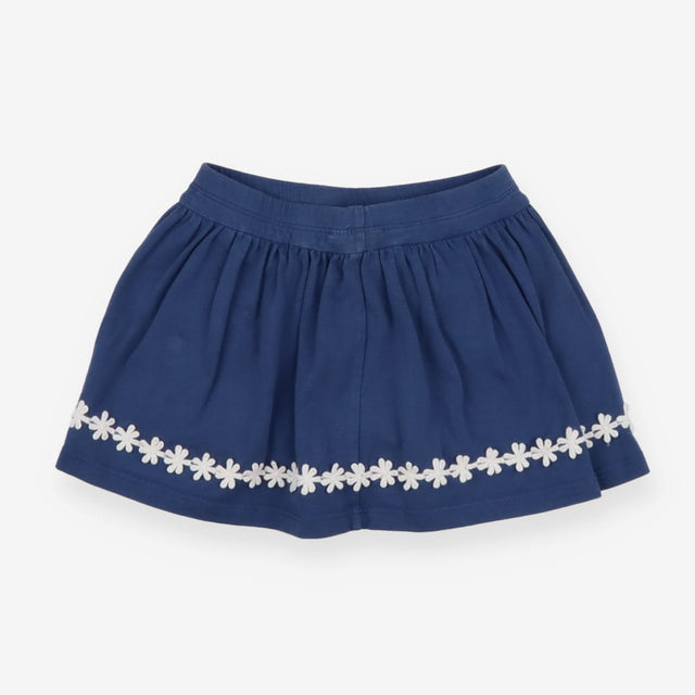 Skort Blue with Daisy Trim