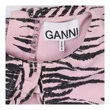 Dress pink denim with tiger print