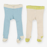 Tights blue white 2 Pack