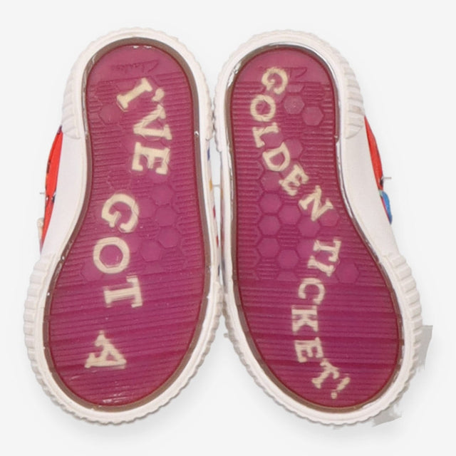 Roahld Dahl Clarks willy wonka high top trainers