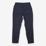Trousers Navy Polka Dot Cotton Blend Stretch Casua