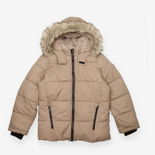 Cream Puffer Coat - Abercrombie & Fitch