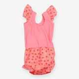 Pink Strawberries Swimming Costume