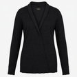 Knitted Cardigan Charcoal Grey Open Front