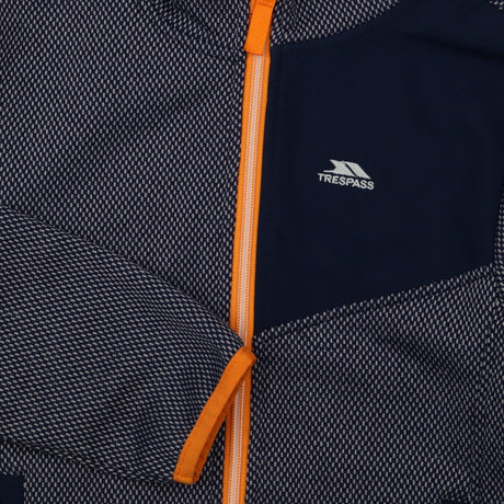 Zip Up Navy and Orange Hoodie