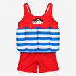 Boyz Will Be Boyz Float Swim Suit Blue and White S