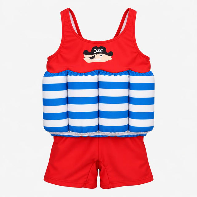Boyz Will Be Boyz Float Swim Suit Blue and White S