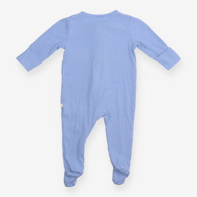 Sleepsuit Ribbed Powder Blue