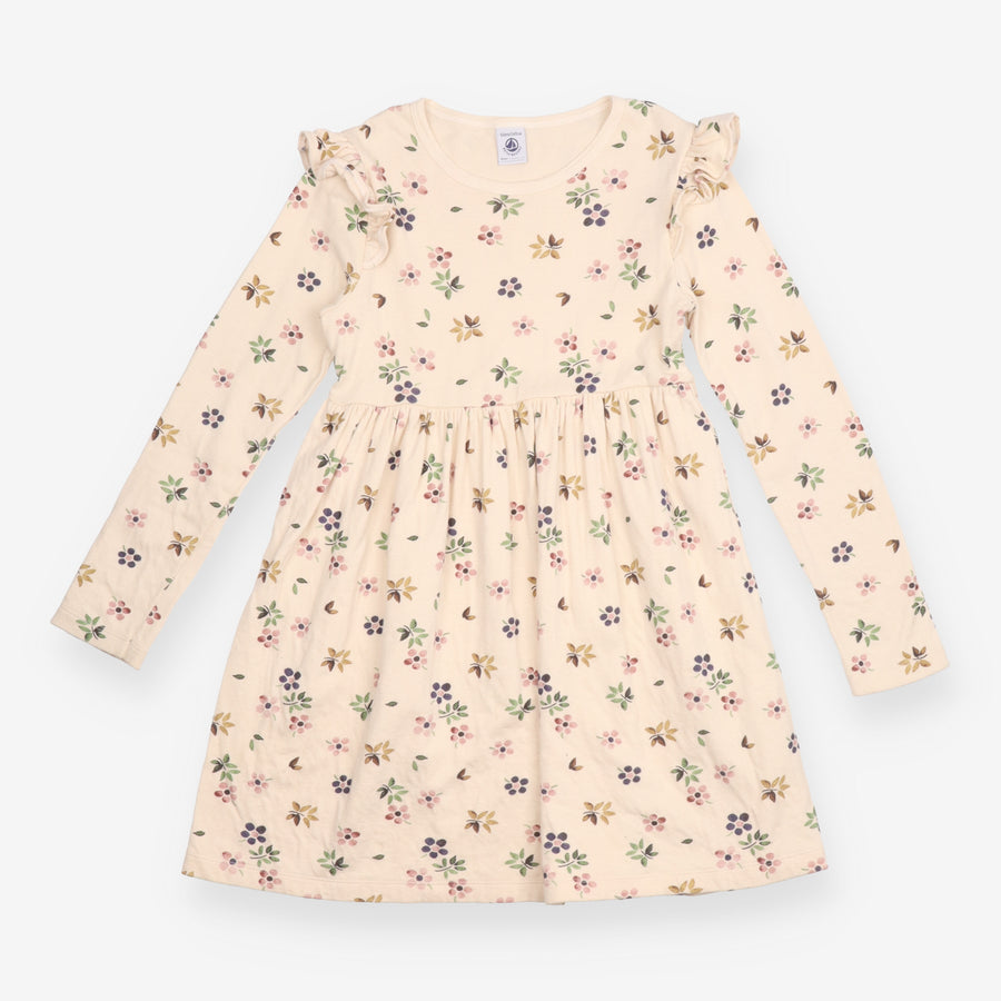 Dress Long Sleeve Cream Floral Appliques