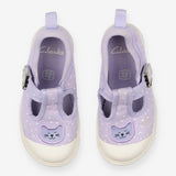 Purple Cat Slip On Shoes 