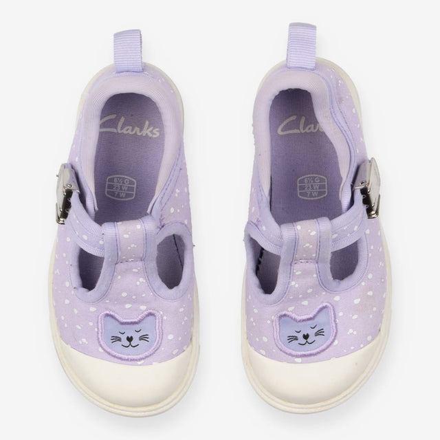 Purple Cat Slip On Shoes 
