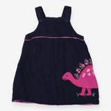 Navy Stegosaurus Pinafore 